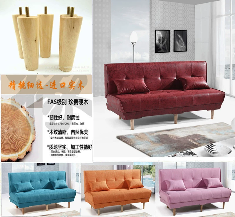 Miễn phí vận chuyển tấm ba kép sử dụng giường đôi sofa giường người ngủ trưa lười biếng 1,2 m 1,5 m 1,8 m gấp sofa - Ghế sô pha sofa mây