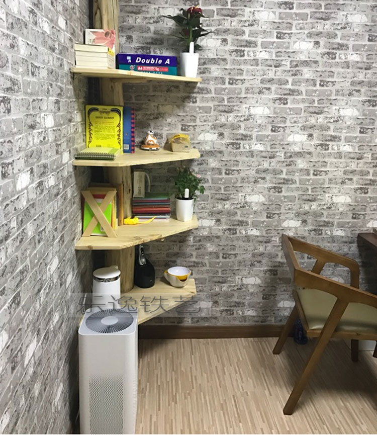 Giá đỡ cây gỗ chắc chắn kệ sách phòng khách sáng tạo khung gỗ đơn giản nhỏ tủ sách sàn nhiều lớp tủ gỗ hiện đại - Kệ kệ đựng sách
