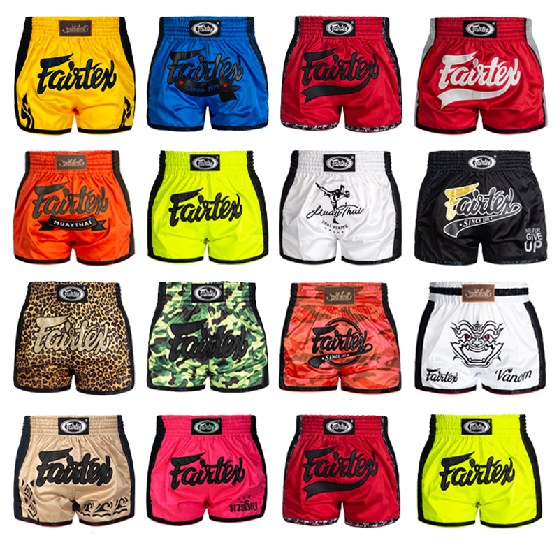 New Fairtex Muay Thai Shorts Sanda Men Fighting Thai Boxing Pants Fighting Adult Women Training Pants