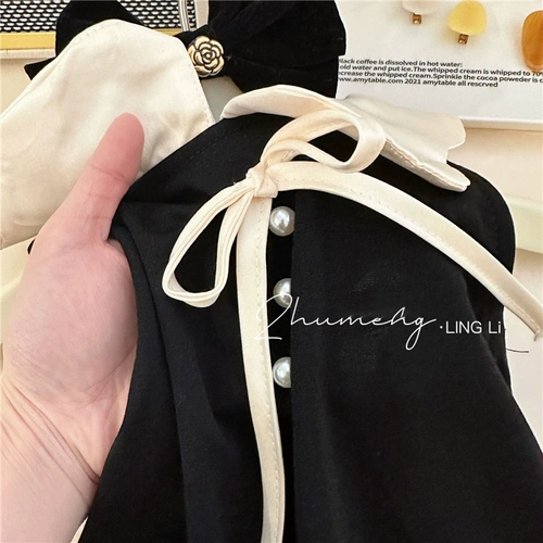 Летняя летняя одежда, платье без рукавов, юбка на девочку, наряд маленькой принцессы, детская одежда, в западном стиле, в стиле Шанель