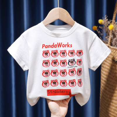 taobao agent Short sleeve T-shirt, summer cotton summer clothing, children's top, Korean style, 2023