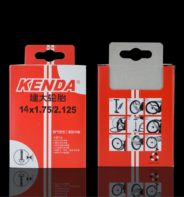 Камера велосипедная kenda建大自行车折叠车内胎14 16 寸1.2 5 1.5 2.125美嘴法嘴