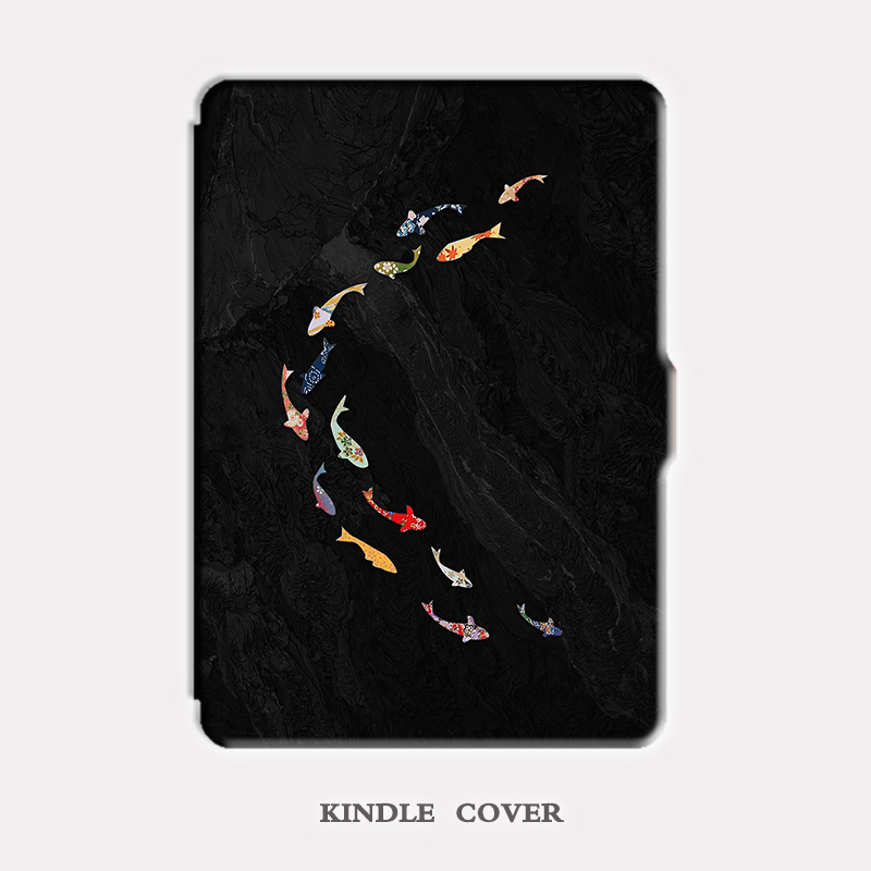 Black Fish Pattern Kindle Paperwhite 6 Protective Case Voyage Protective Shell Kpw5 | 4 | 3 Colorsoft Black Fish Pattern Kindle Paperwhite 6 Protective Case Voyage Protective Shell Kpw5 | 4 | 3 Colorsoft