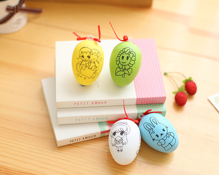 Sáng tạo DIY trứng trẻ em hoạt hình câu đố vẽ tay vỏ trứng đồ chơi trẻ em handmade quà tặng học sinh đồ chơi cho bé 1 tuổi