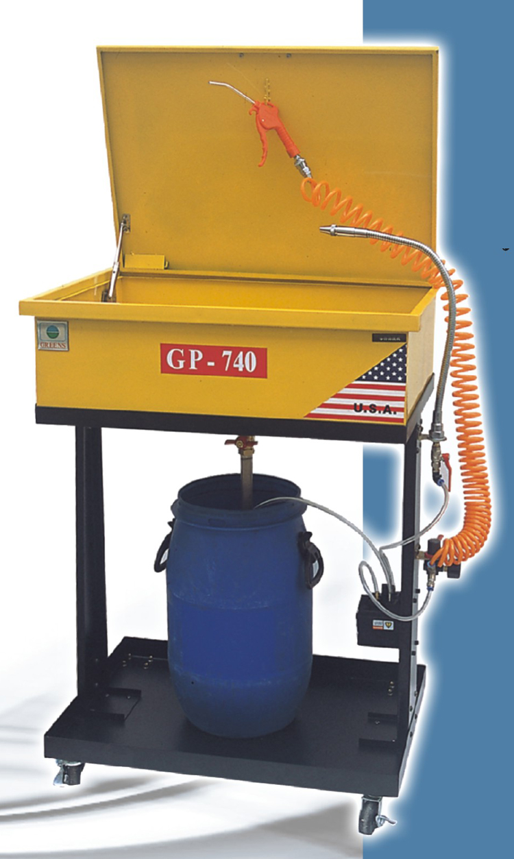 Factory direct Greens pneumatic parts cleaning machine GP-740 without heating cleaning agent: diesel kerosene