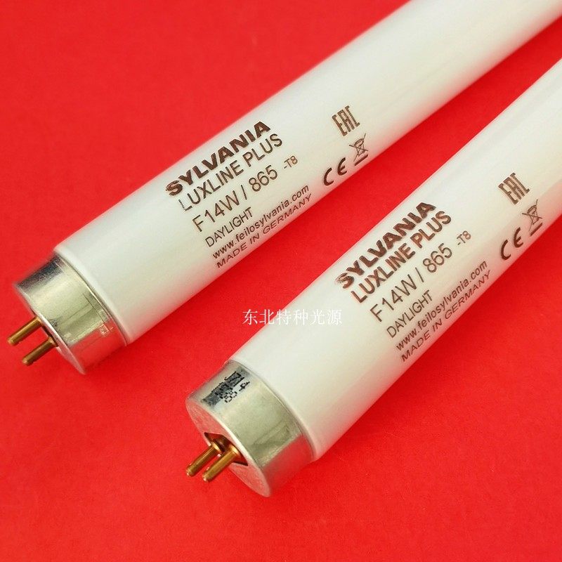 SYLVANIA仪器专业荧光灯 F14W/865-T8 设备照明灯管14W 360mm