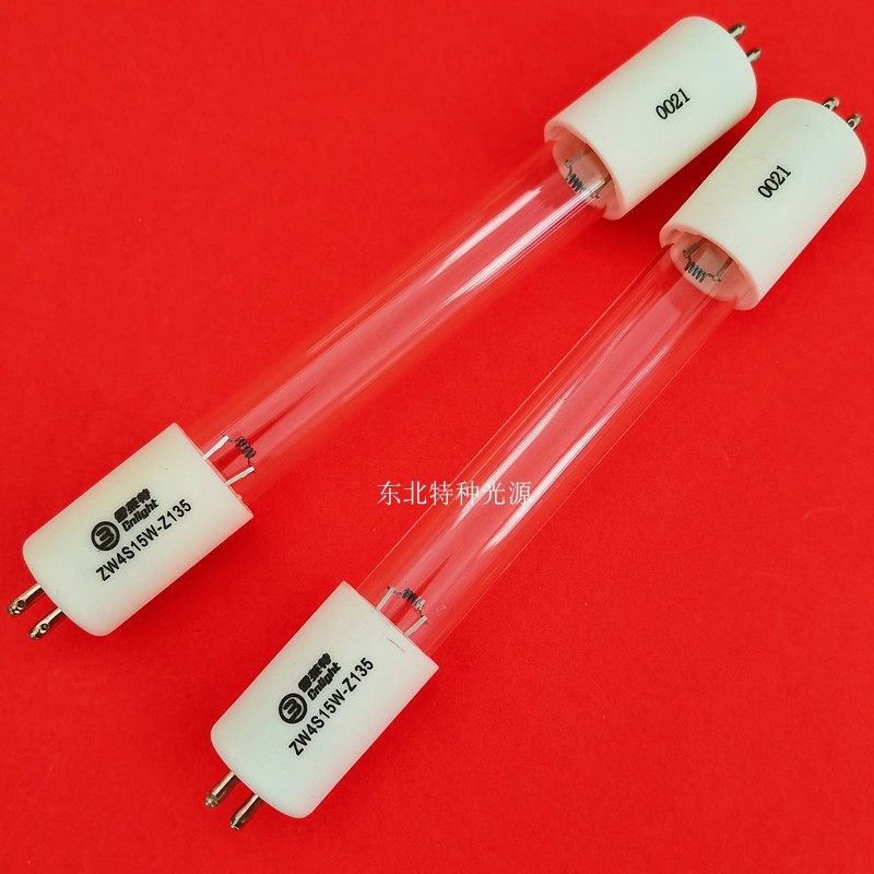 雪莱特ZW4S15W-Z135杀菌灯4W 254nm波长消毒灯管小功率紫外线灯