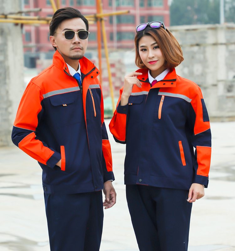Dịch vụ sửa chữa ô tô mùa xuân và mùa thu mặc áo khoác nam áo sơ mi nữ tùy chỉnh cửa hàng sửa chữa công nhân xưởng may tay áo dài in quần áo - Bộ đồ set đồ nam đẹp