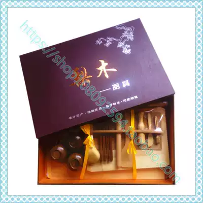 Hebei Handan Wei County specialty kitchen utensils chopping board chopsticks pear family class pear wood kitchenware 12 sets