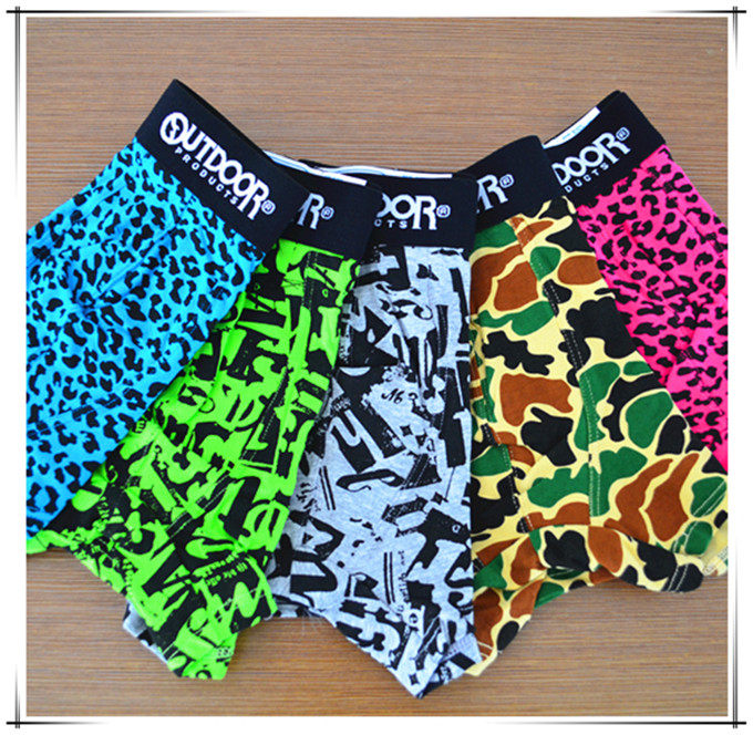 Sakura home foreign trade tail single men's pure cotton sexy color seamless mid-waist men's U convex flat boxer briefs men