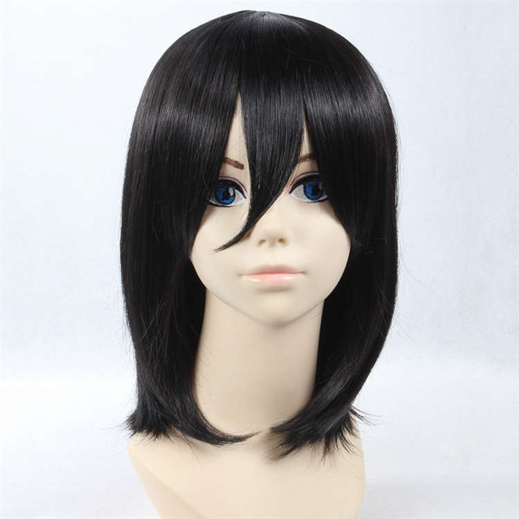 Tấn công vào bộ tóc giả cosplay Giants San Francisco Acker Black BOBO - Cosplay cosplay kakashi