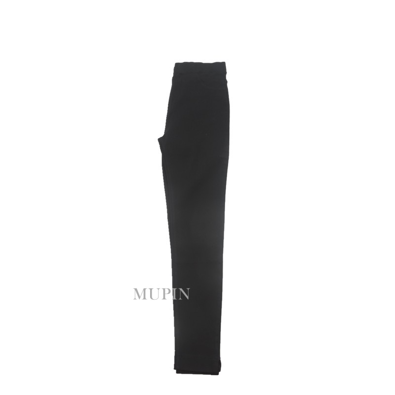 Tách dưới chân Mùa xuân và mùa thu Quần legging đen mới mặc quần cạp cao bó sát quần quần quần ren ôm sát 