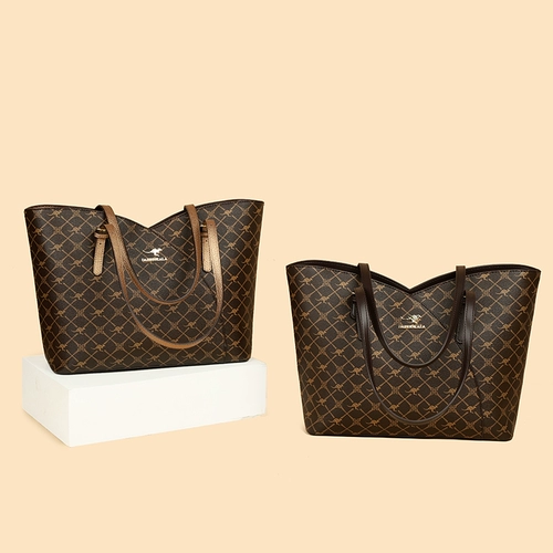 袋鼠 Вместительная и большая сумка через плечо, сумка на одно плечо, из натуральной кожи, изысканный стиль, в западном стиле