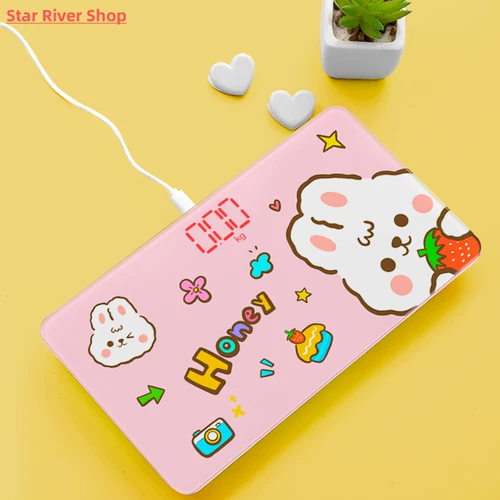 Электронная весовая масштаба для ванной комнаты портативной мини -мультфильм.