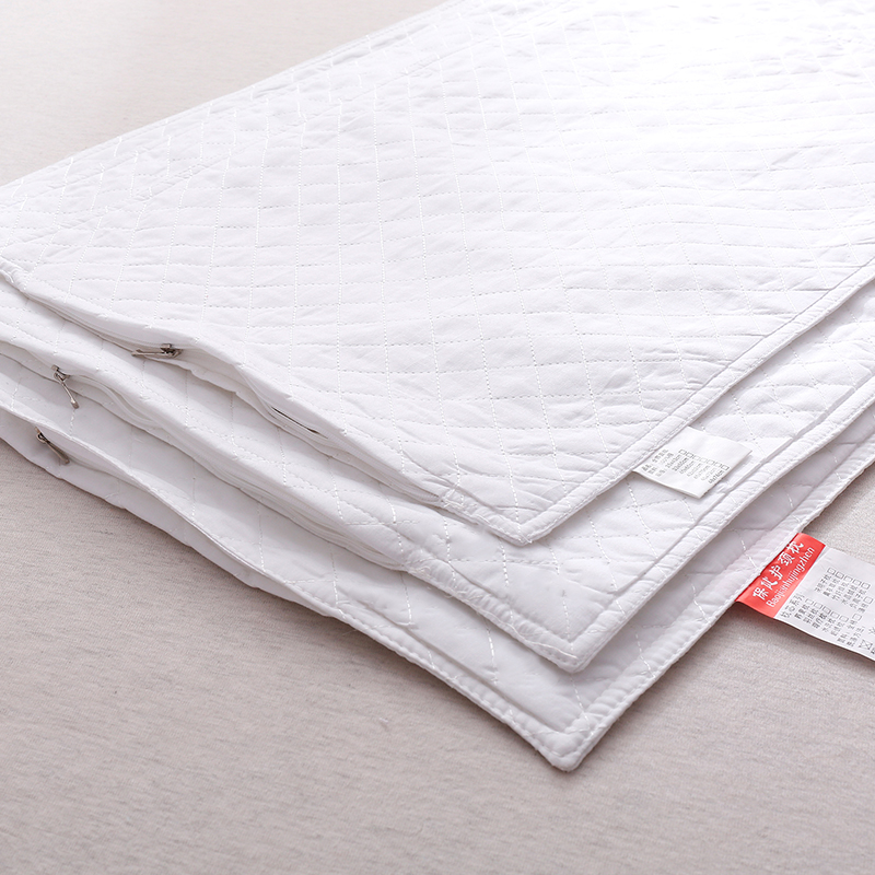 Pillow core leather liner sleeve cotton double layer fixed type adult pillow Peel la chain children can be equipped with buckwheat shell pillow case