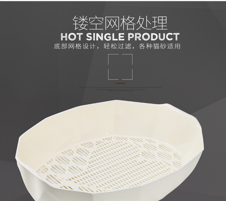 Cát chậu chậu mèo khép kín bồn cầu mèo chậu kéo đôi bồn tiểu kích thước nhỏ mèo cát chậu mèo cung cấp - Cat / Dog Beauty & Cleaning Supplies chải lông mèo
