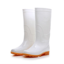 High tube food hygiene boots White Rain shoes womens middle tube summer non-slip waterproof adult rain shoes mens water shoes acid and alkali resistant