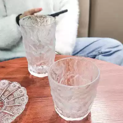 Nordic Japanese wind Glacier glass water Cup ins Wind wine glass female Milk Cup beer glass hammer hammer thickness thick Cup