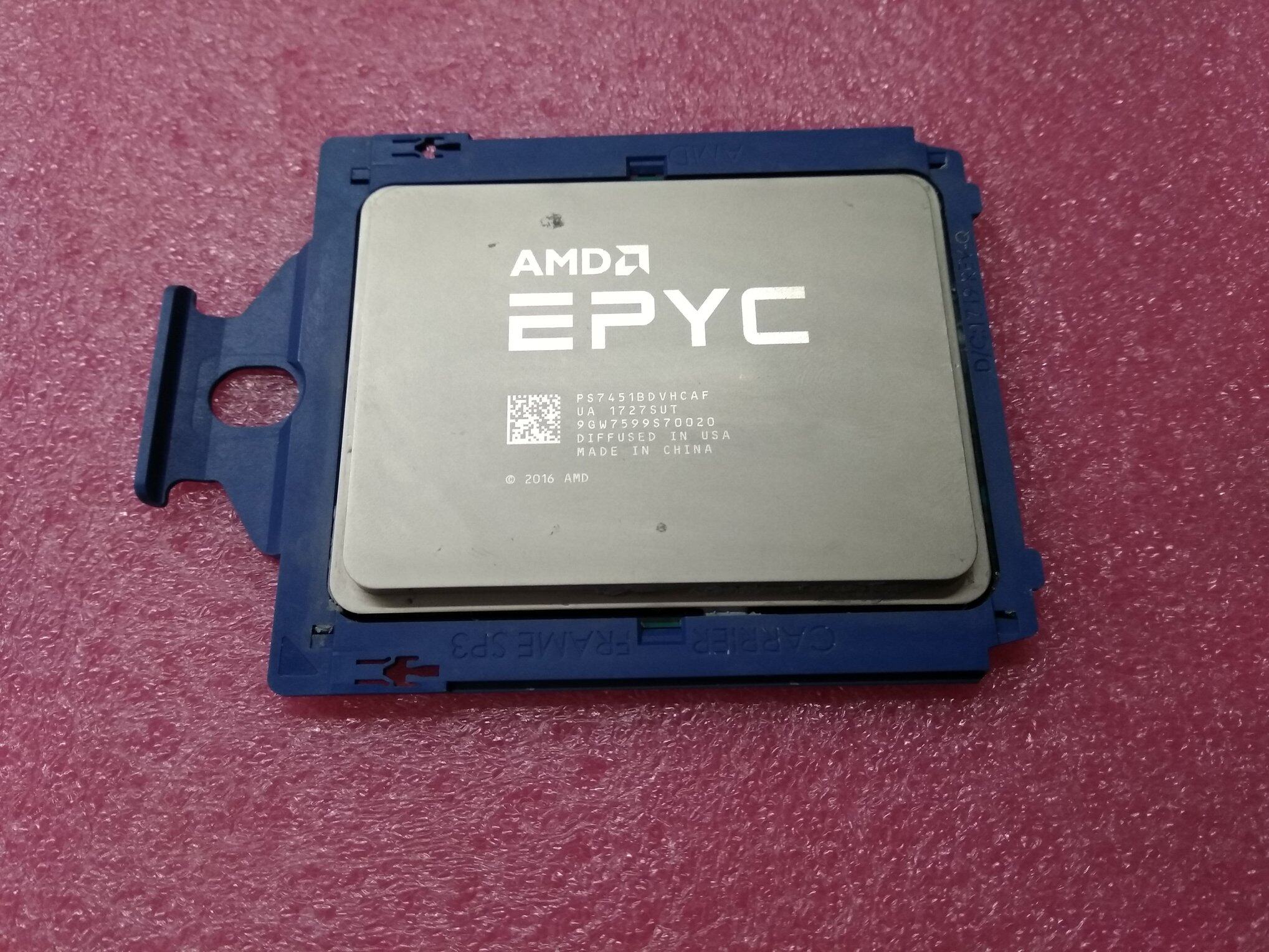 AMD EPYC Xiaolong 7451 7451P CPU official version 24 core main frequency 2 3GHZ DELL scattered film