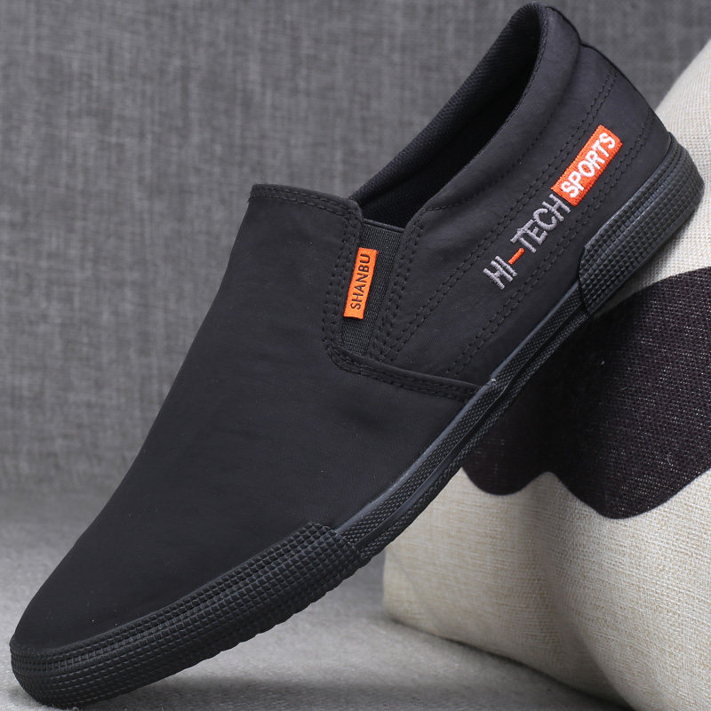 Tide Card 2022 New Thick Bottom Lefu Shoes Men's Foot Pedal Low Help Breathable Shoes Men Cloth Shoes Summer Trendboard Shoes