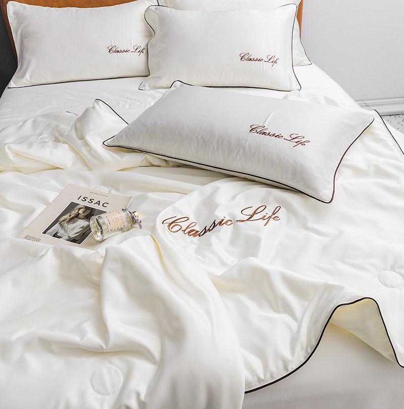 Summer ice silk air conditioning by four sets of summer by single double true silk cool by bed linen light and luxurious summer cold by three sets