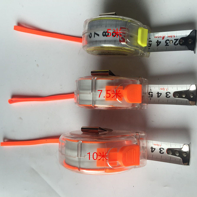 Transparent flying leopard tape measure anti-fall single-sided durable abrasion resistant 5 m 7 5 m 10 m