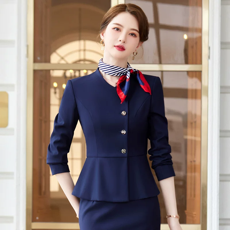 Демисезонная униформа для отеля, классический костюм, комплект, overall