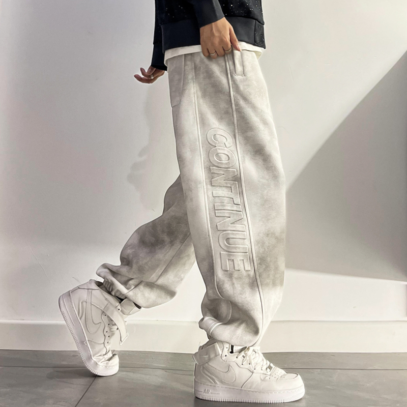 Trendy White Tie-Dye Sweatpants for Men, Plus Size Joggers, Oversized Loose Casual Cuffed Pants for Teenagers Trendy White Tie-Dye Sweatpants for Men, Plus Size Joggers, Oversized Loose Casual Cuffed Pants for Teenagers