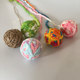Cat toy yarn rainbow ball weaving ball with tail amusing cat pet toy wool ball contains ringing beads sounding ball