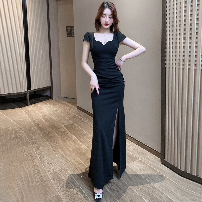 Sauna Lady Sexy Dress Women's Long Evening Gown Long Dress Elegant Bathing Massage Foot Bath Technician Work Uniform
