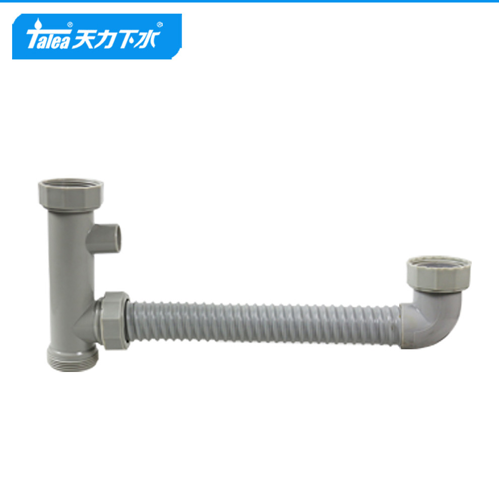 Tianli kitchen double sink sink sink drain pipe Stainless steel sink double joint connection pipe drainage accessories GB008