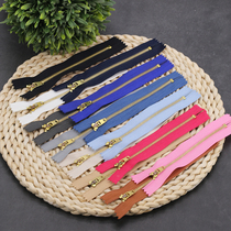 No. 3 copper - gear zipper metal jeans door - block zipper package leather clothes zipper accessories