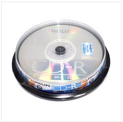PHILIPS Philips 52X CD-R CD burn disc 10 sheets of barrelled blank CD
