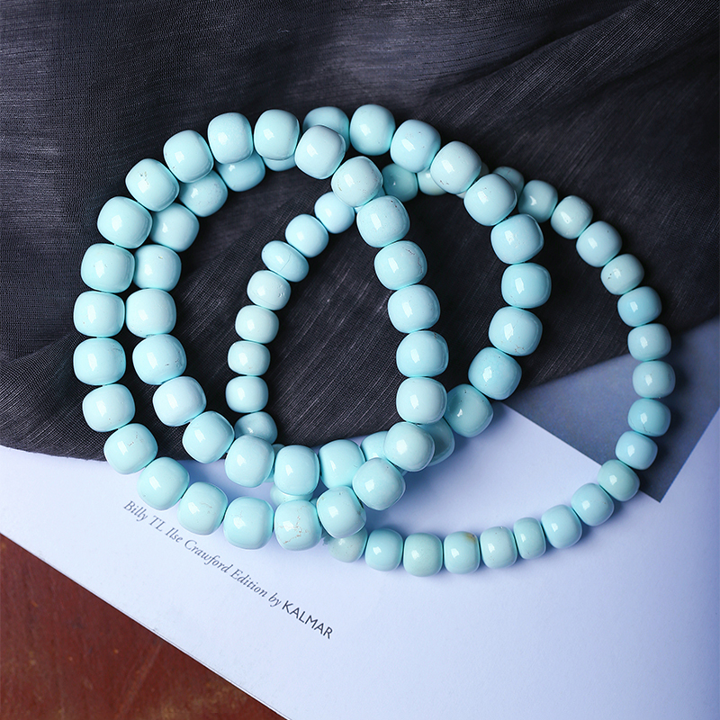 Premium Yajiaoshan Jelly Material Natural Raw Turquoise Vintage-Style Bracelet Women's Turquoise Jewelry Premium Yajiaoshan Jelly Material Natural Raw Turquoise Vintage-Style Bracelet Women's Turquoise Jewelry