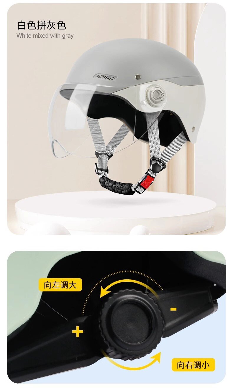 3C certified electric motorcycle helmet for men and women, summer sun protection half helmet, suitable for all seasons, safety helmet for riding