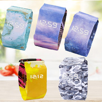 Aesthetic paper watch papr watch creative paper watch male German student electronic vibrato waterproof paper watch male