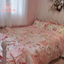 Sub-Watermelon Cat Parquet Strawberry Rabbit Pink LOVELY PURE COTTON TWILL Four sets LOLITA Teenage Girl Field Wind