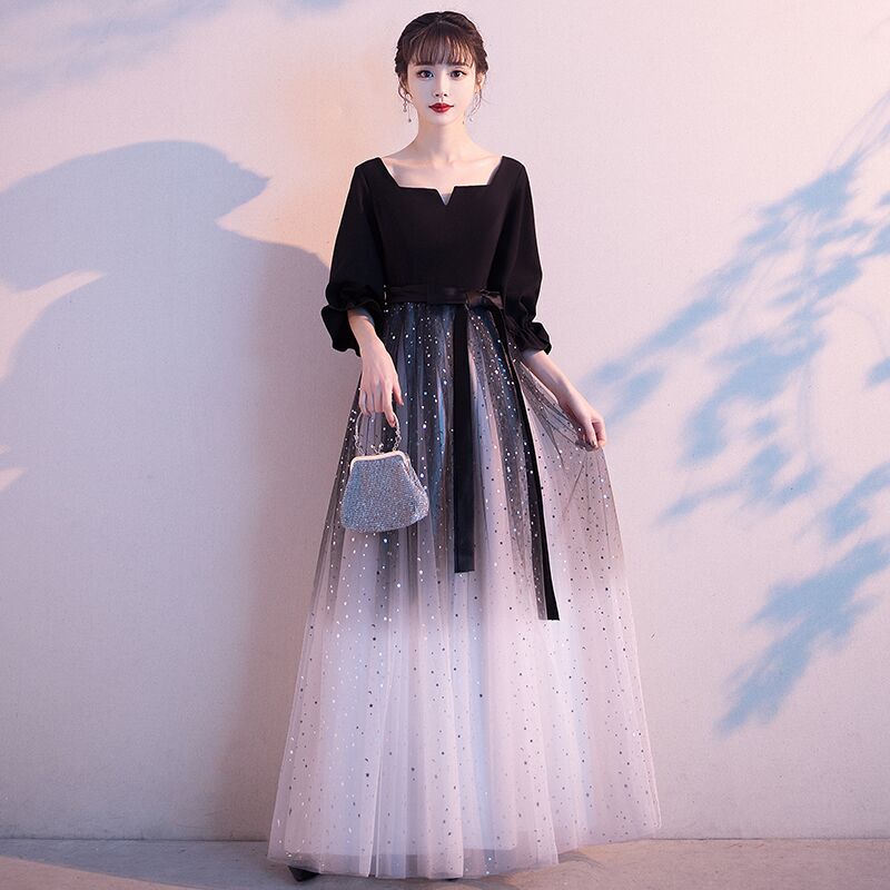Plus-Size Evening Dress for Women, Slimming and Tummy-Concealing, Suitable for Parties, Annual Meetings, Hostesses, Long Banquet Dress with Elegant Style