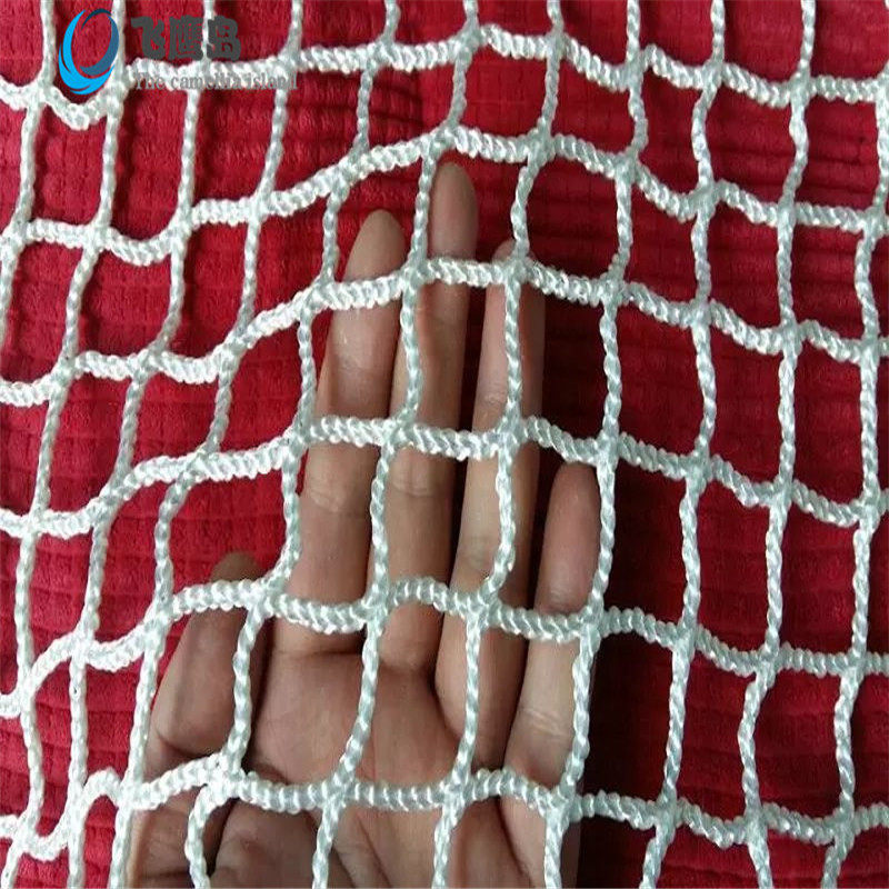 Small eye net without tie net white nylon small eye blocking mesh tennis court ground stop network Popo ball blocking net