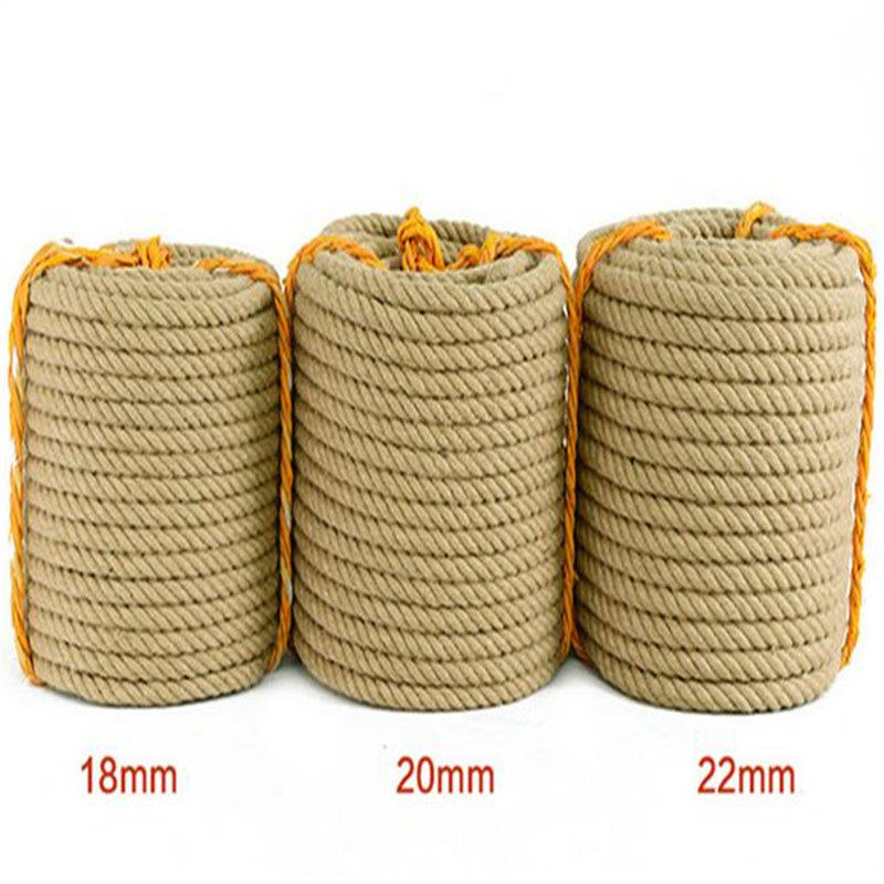 Hemp rope 2mm-30mm coarse jute rope staircase decoration hemp rope guardrail hemp rope natural hemp rope soft hemp rope-Taobao