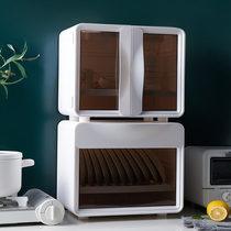 Japanese bowl kitchen shelf dishwasher dishwasher dishes box cover thick asphalt bowl cabinet