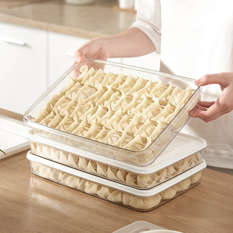 Dumplings box frozen dumplings multi-layer refrigerator dumplings freezing frozen frozen household food large-capacity preservation box