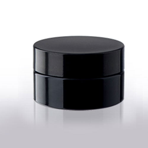 Imported optical glass purple black cream bottle face cream 200ml gram cosmetic travel package wide mouth set