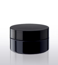 Imported Optical Glass Purple Black Paste Cream Bottle Face Cream 15ml Gram Cosmetic Travel Split wide cover