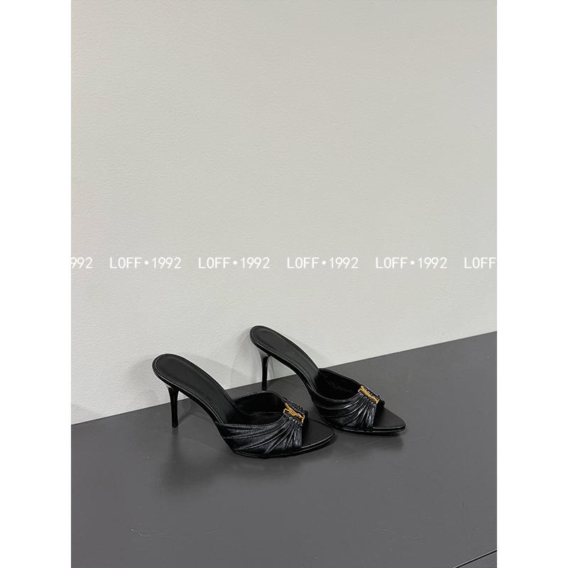 Loff Elegant and High-End! Light Luxury High-Heeled Sandals for Women, New Genuine Leather Model