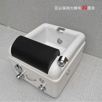 Movable household commercial footbath pedicure manicure and footbath bucket small over calf acrylic footbath with wheels