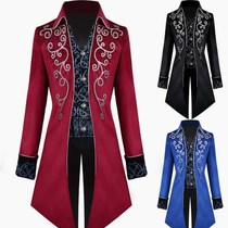 2021 new medieval retro clothing punk tuxedo mens big coat coat men 