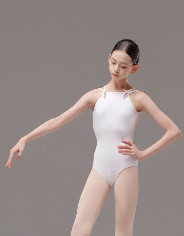 Fanyi Blue and White Porcelain Ballet Dancewear Adult and Children's Camisole Leotard Gymnastics Suit Art Exam Zero Pressure