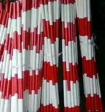 Water horse red and white isolation pier Isolation fence Square isolation pier connecting rod Water horse accessories rod Plastic connecting rod