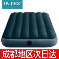 INTEX air mattress double household thickened single folding bed outdoor lunch break simple portable bed